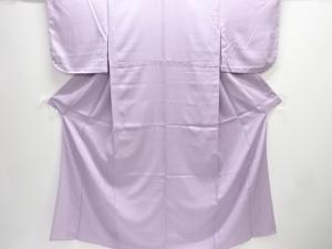 未使用品　雨縞模様織り出し単衣色無地着物